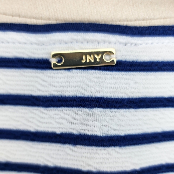 Jones New York Signature Sapphire and White Striped Tank Top NWT - Picture 6 of 11